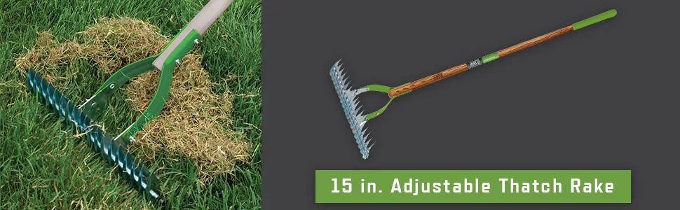 Ames Adjustable Thatch Rake image 3